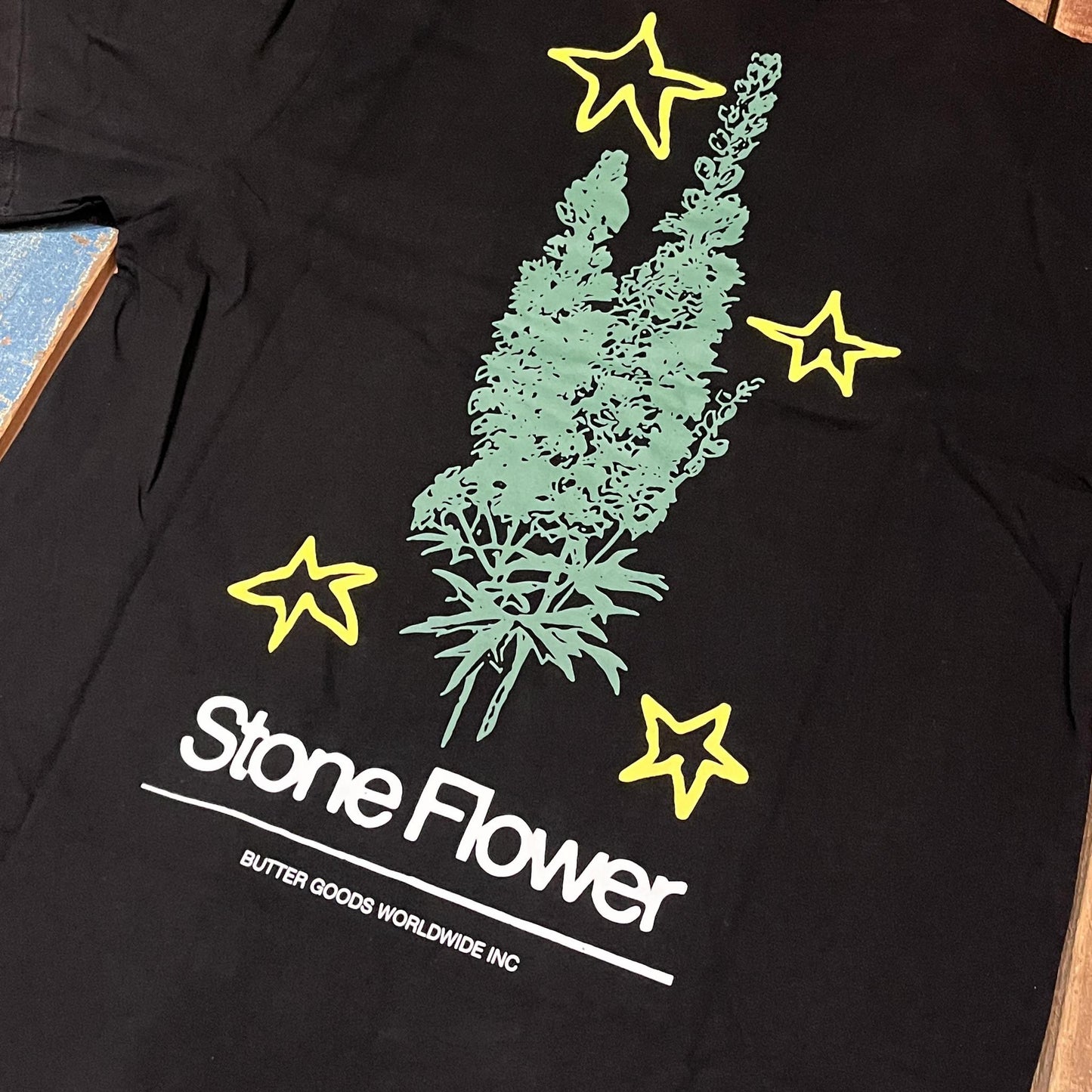 Stone Flower Tee Black