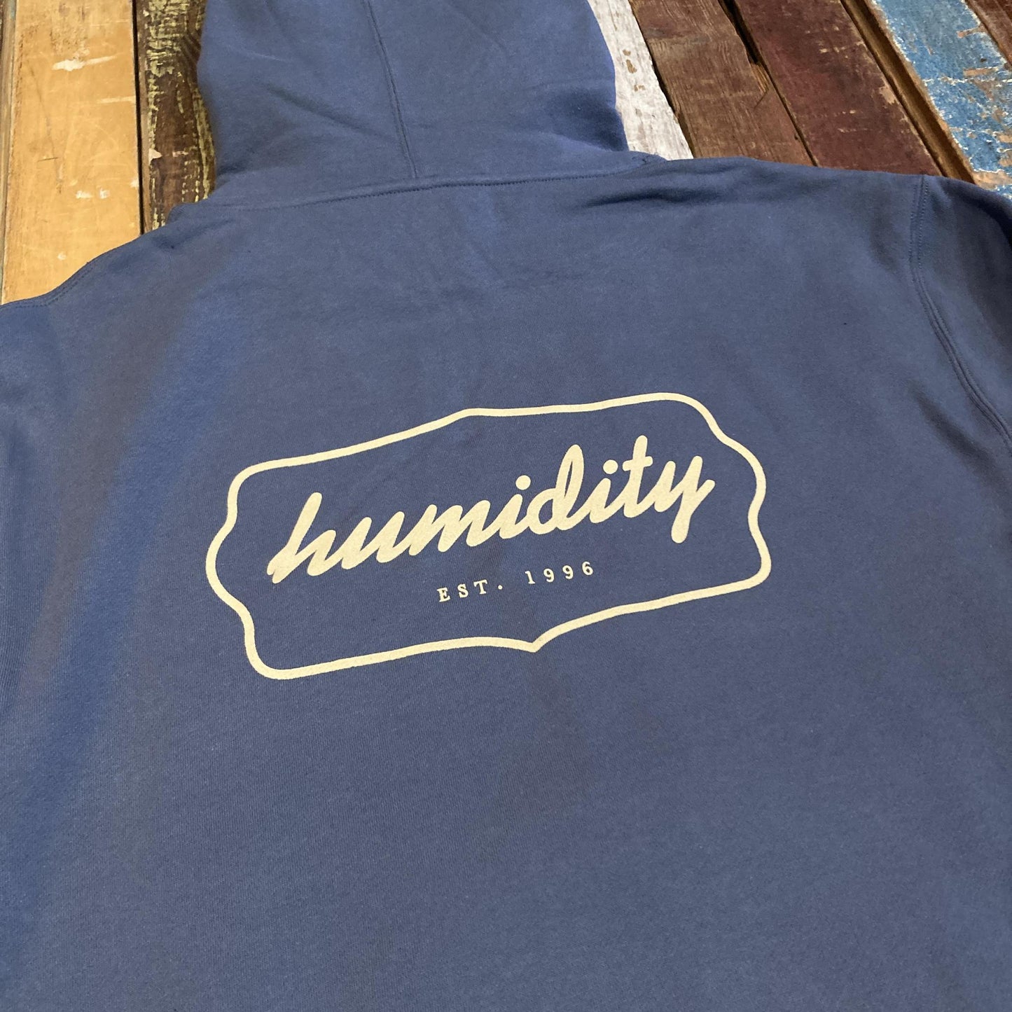 Humidity Badge Hoodie Storm Blue