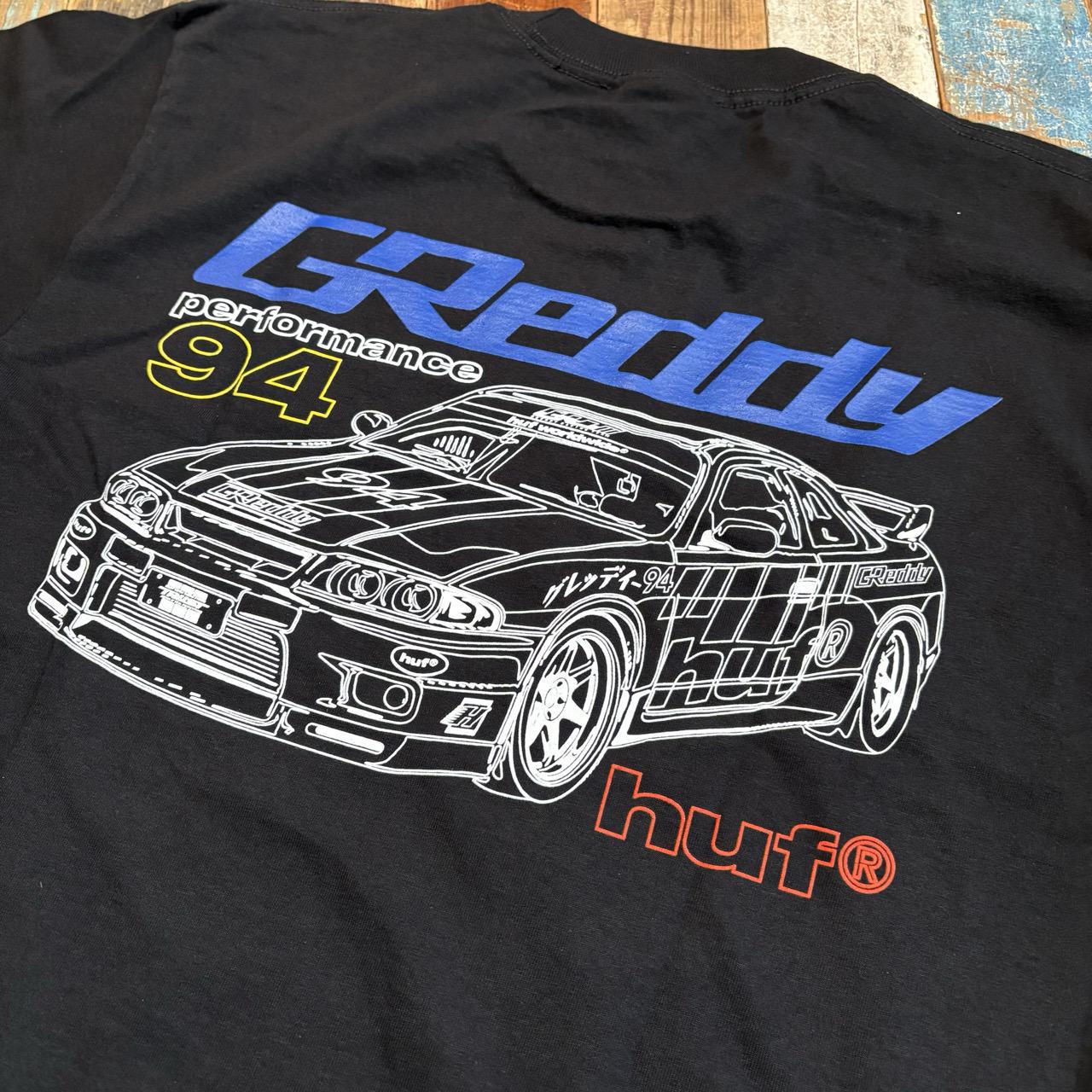 HUF X GREDDY DIAGRAM S/S TEE - BLACK