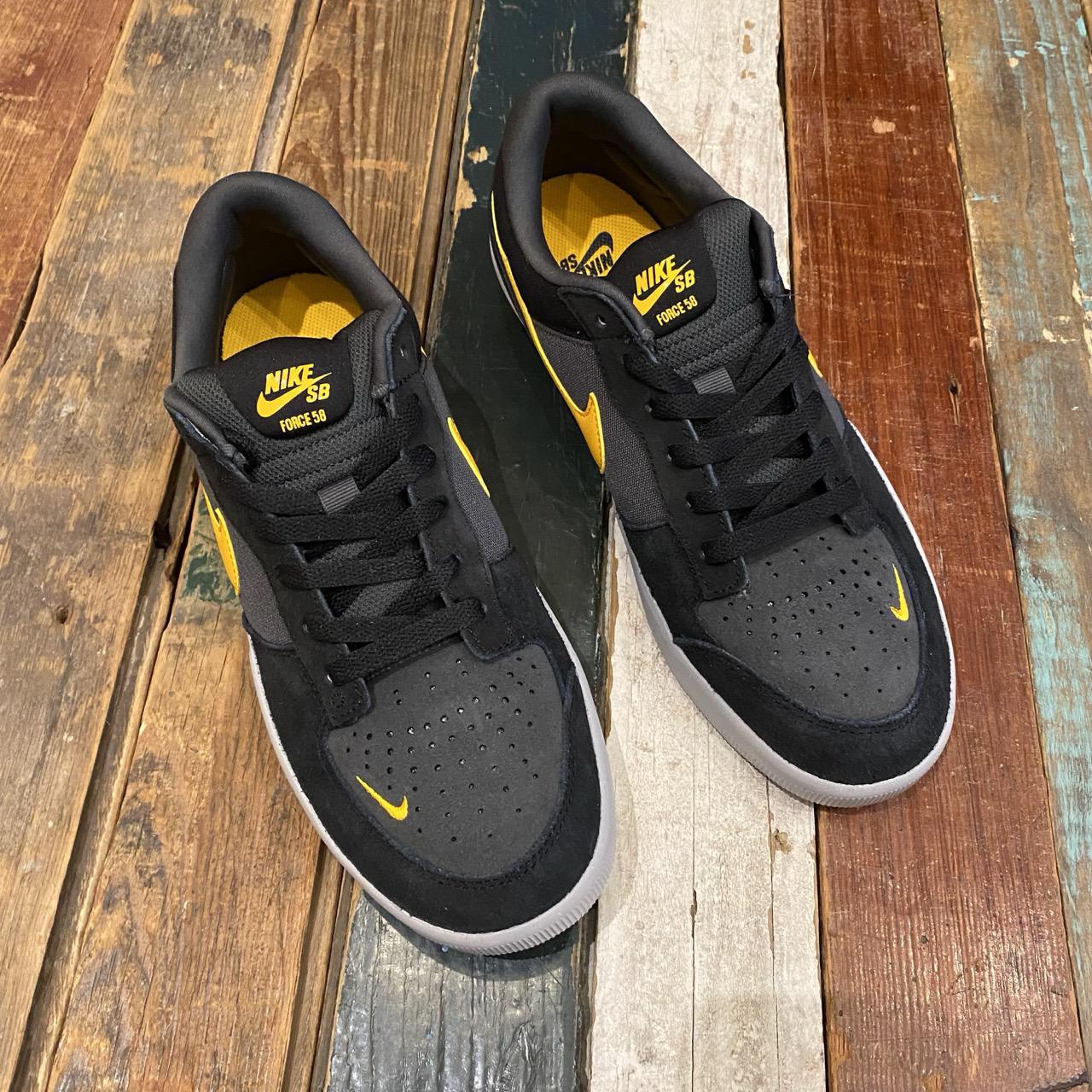 Nike SB Force 58 Black Anthracite University Gold