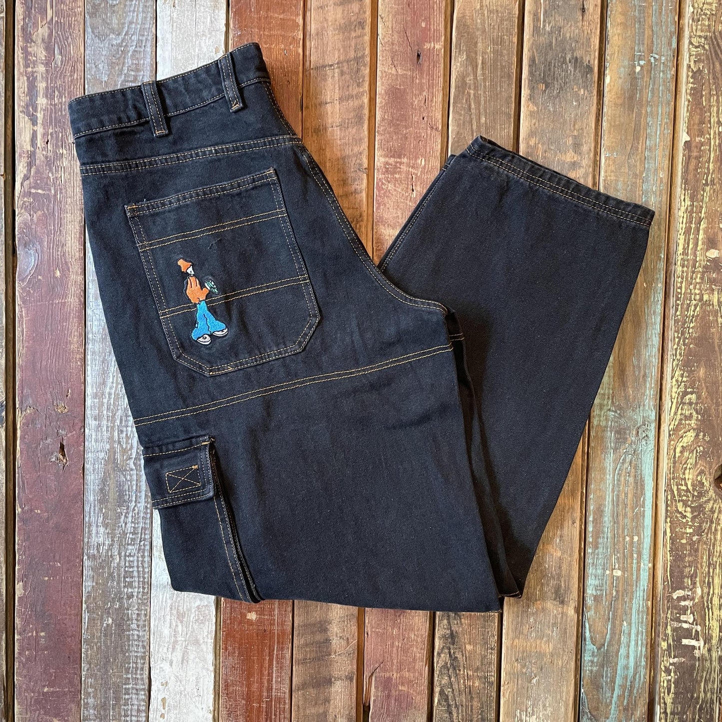 Aleka Cargo Jeans Faded Black