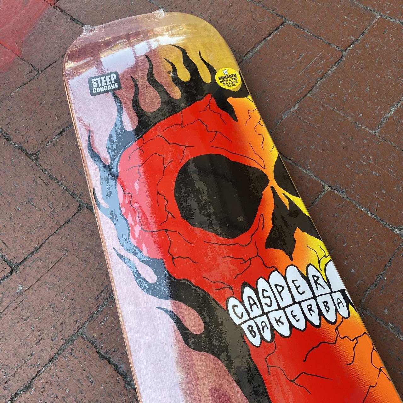 Baker Casper Brooker Rasta Skull Deck 8.5"