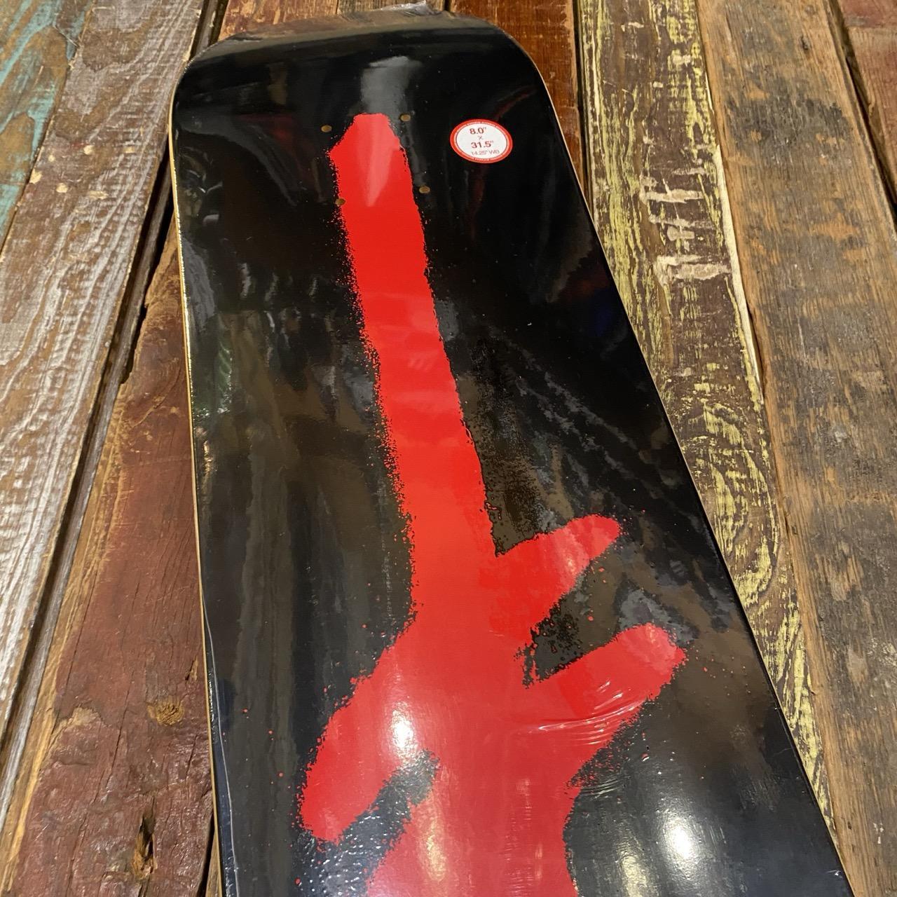 Gang Spray Blk/Red Deck 8.0" Deck