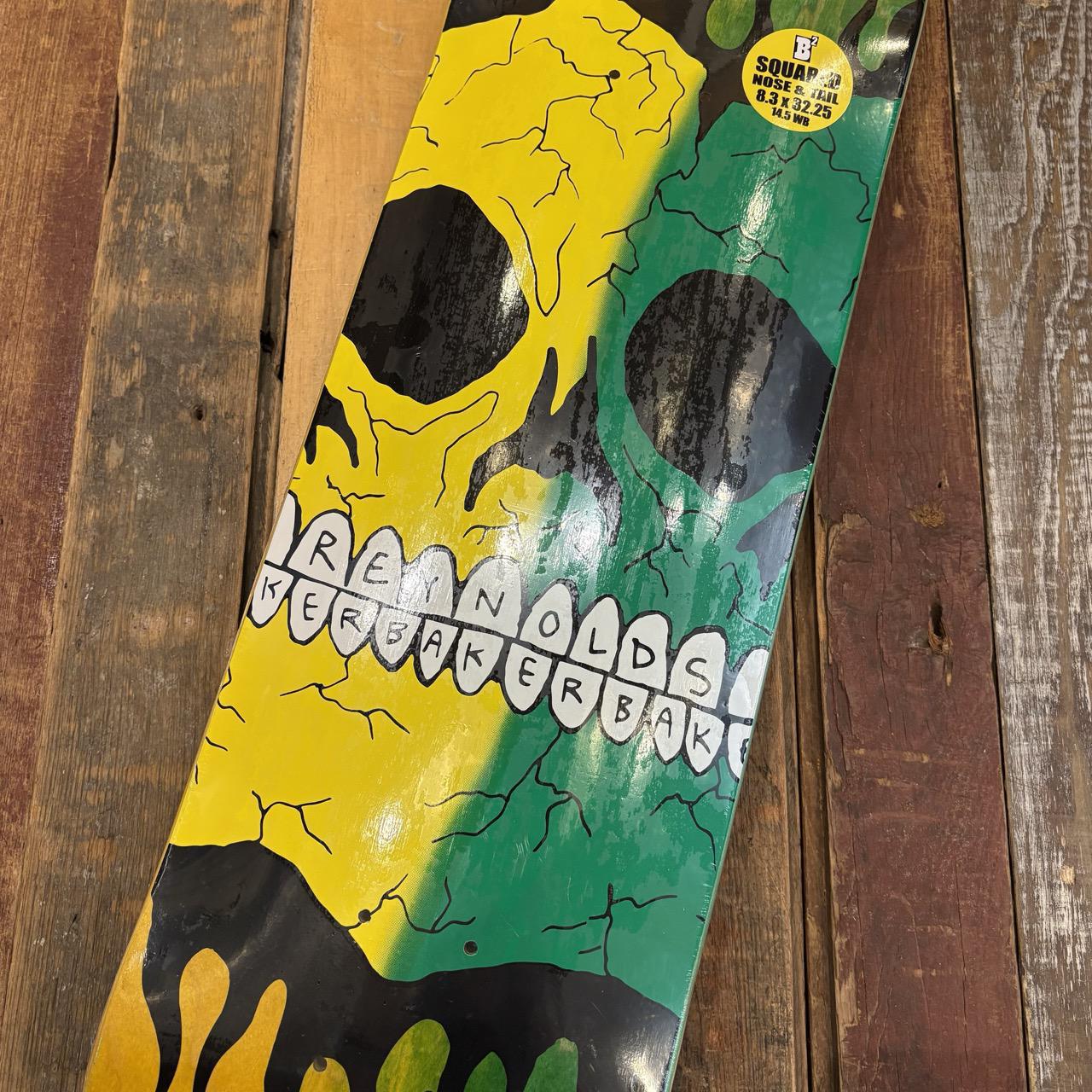 Baker Reynolds Rasta Skull Deck B2 8.38