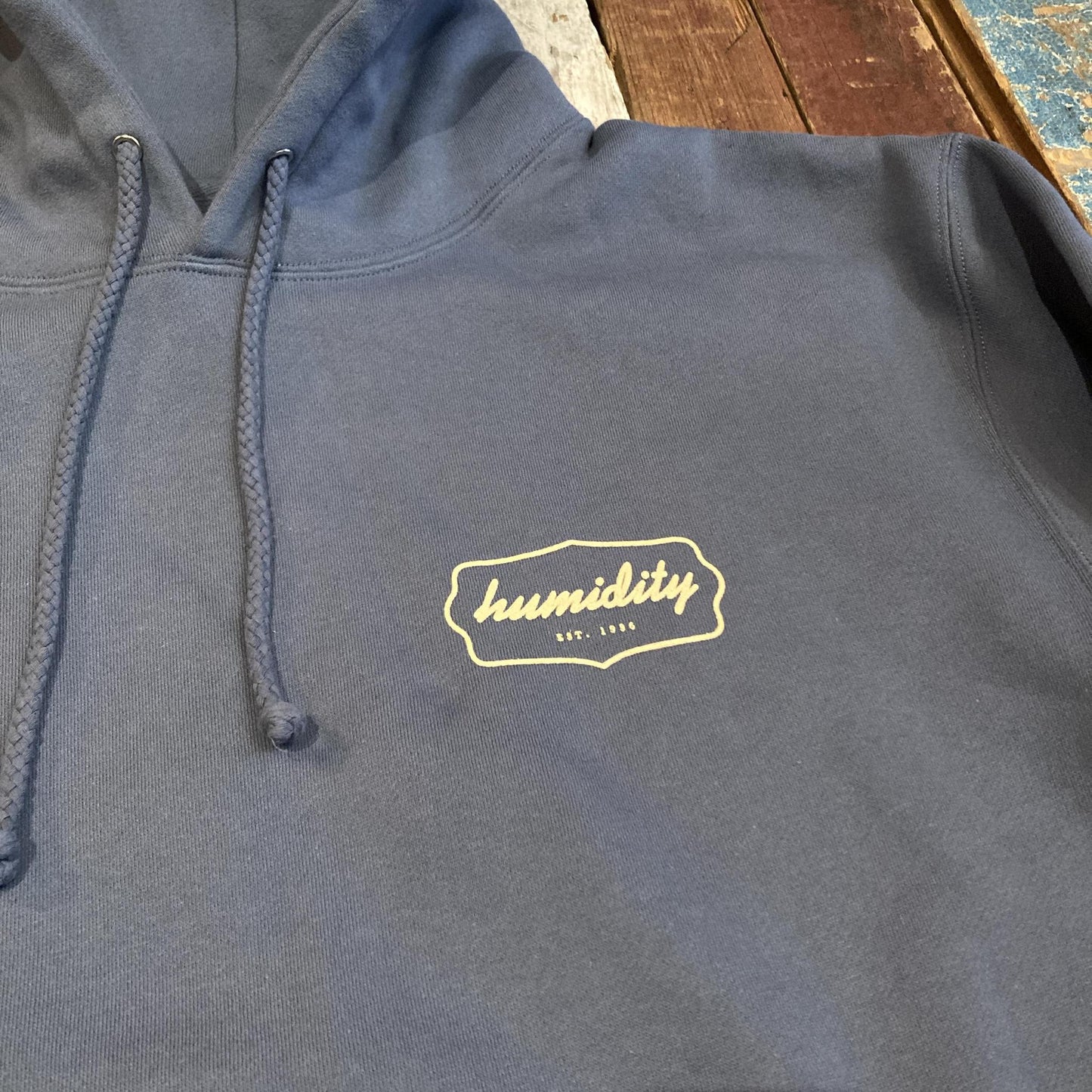Humidity Badge Hoodie Storm Blue