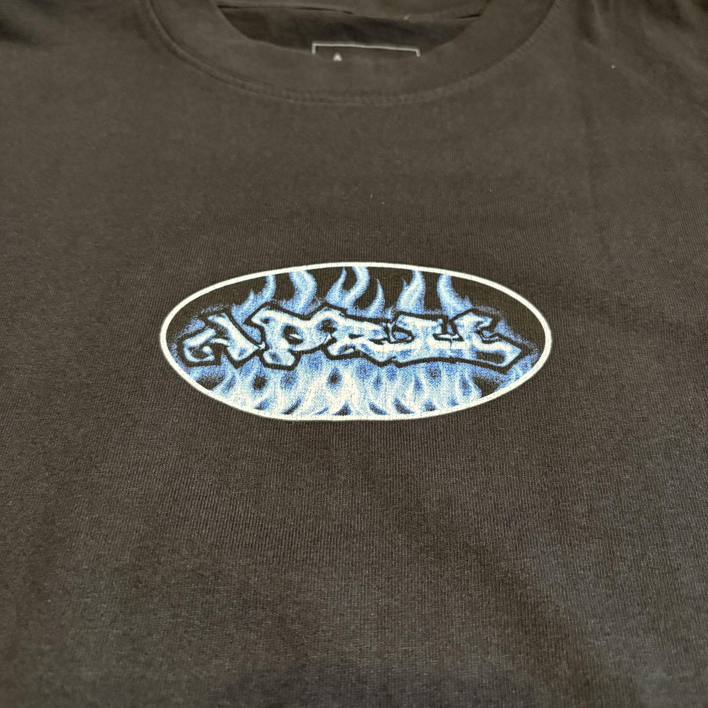 April CLEAR FLAMES Tee - BLACK