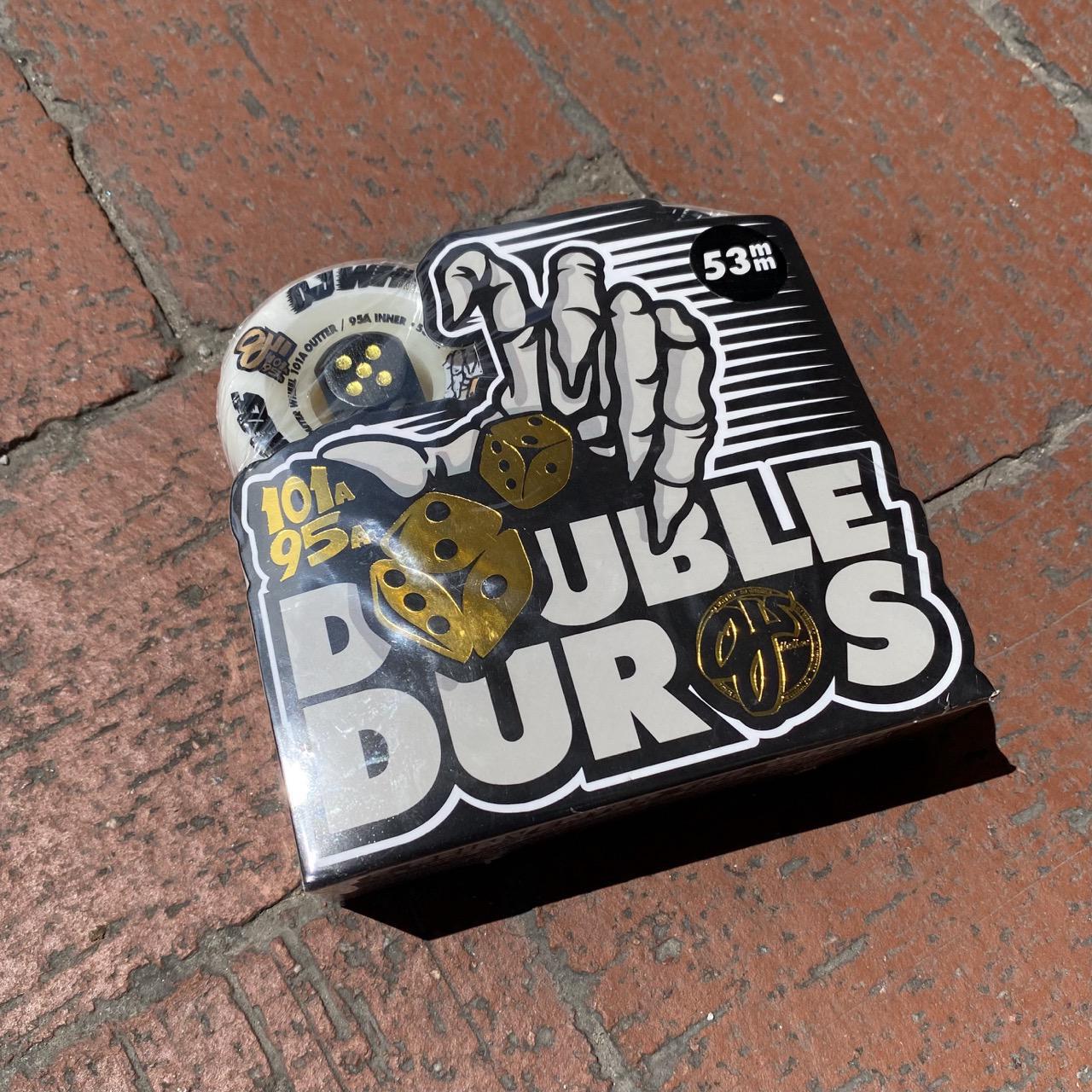 53mm Double Duro White Mini Combo 101a/95a OJ Wheels