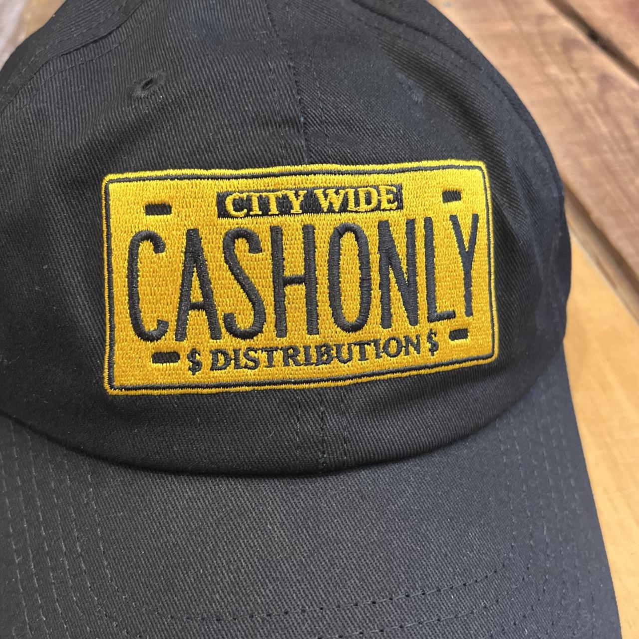 Cash Only License Plate 6 Panel Cap