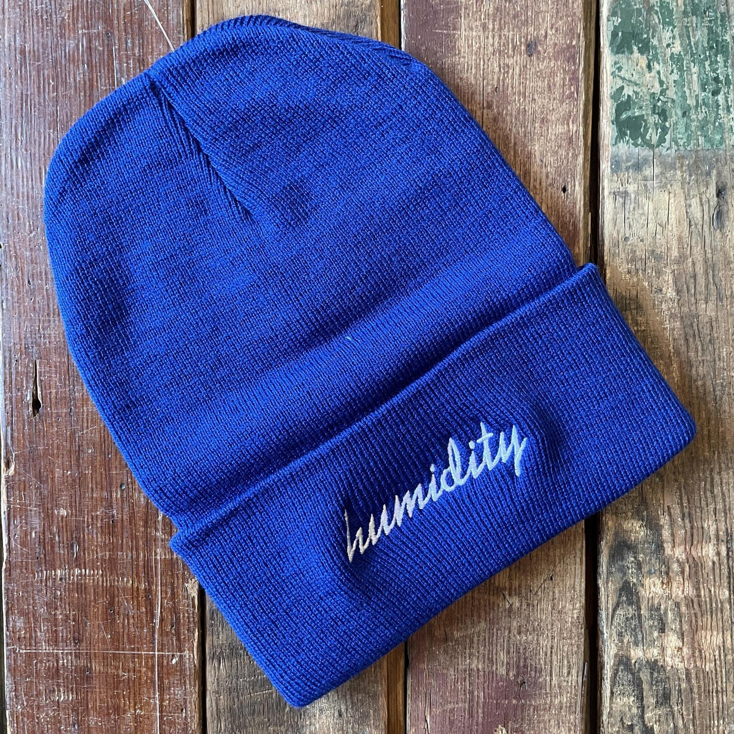 Embroidered Script Beanie