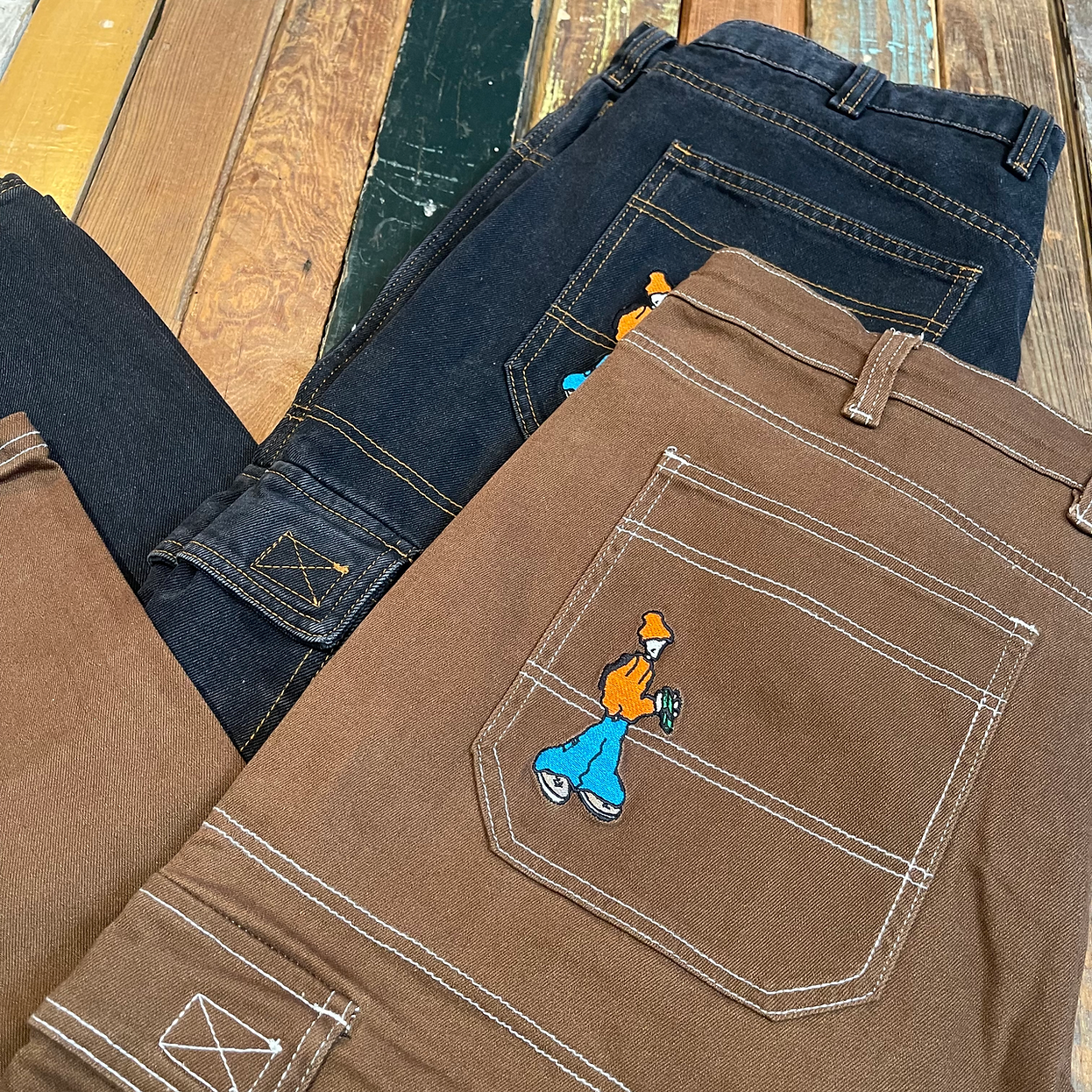 Aleka Cargo Jeans Brown