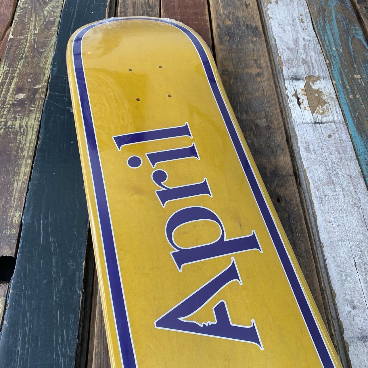 APRIL Skateboards OG Logo Deck (YELLOW/PURPLE)