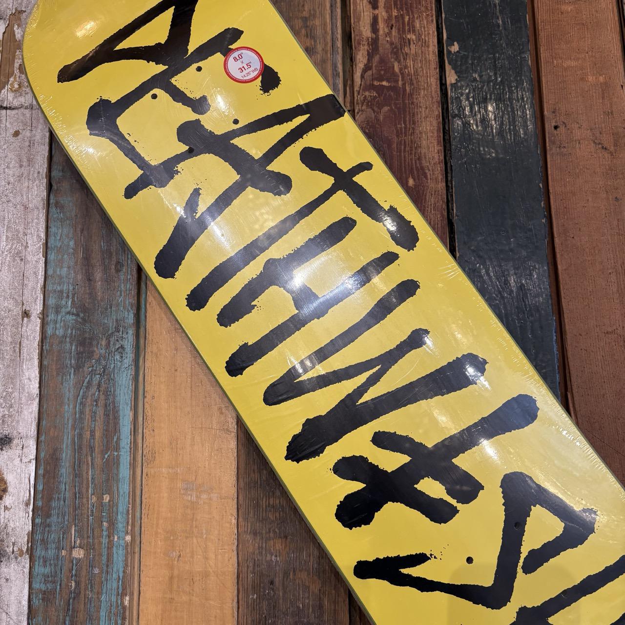 Deathwish OG Deathspray Yellow/Black Deck 8.0"