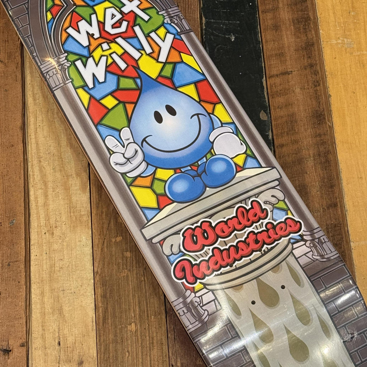 WORLD IND WET WILLY STAINED GLASS 8.25" DECK