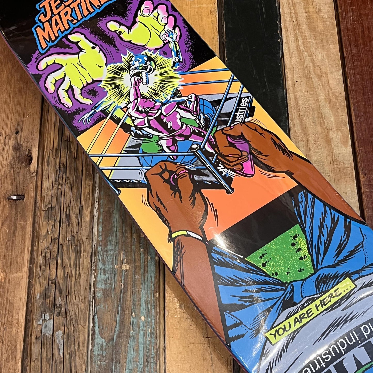 World Industries Jesse Martinez Rock'em Sock'em Popsicle Deck - 8.5"