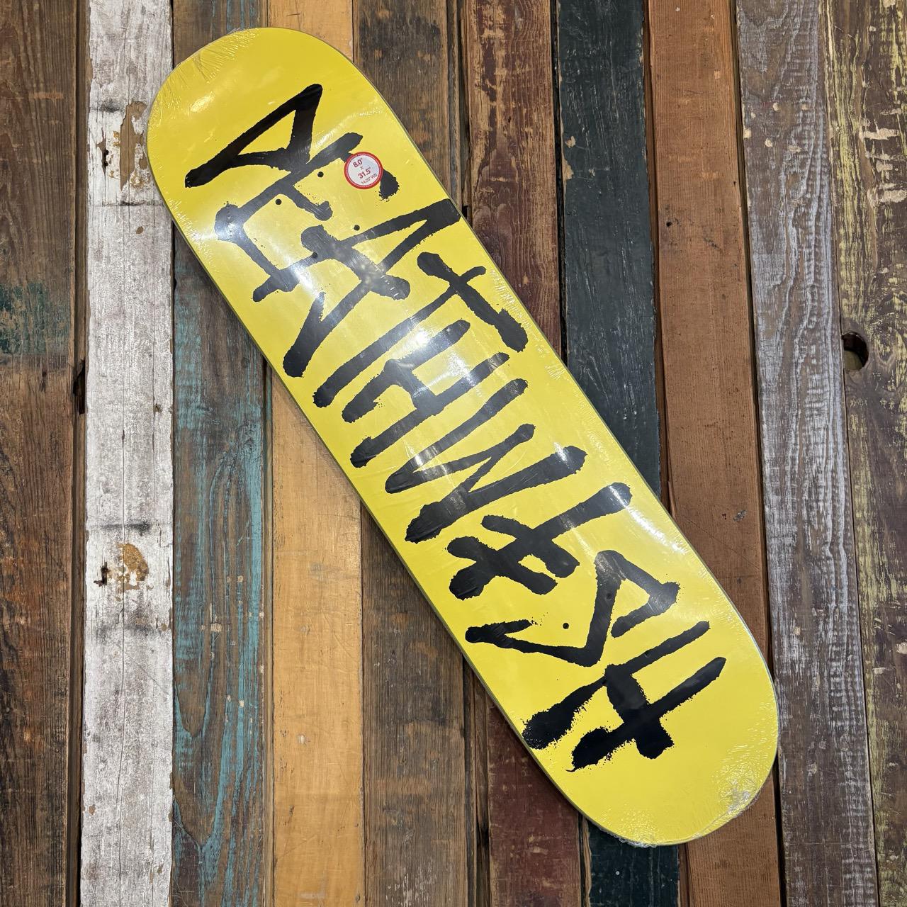 Deathwish OG Deathspray Yellow/Black Deck 8.0"
