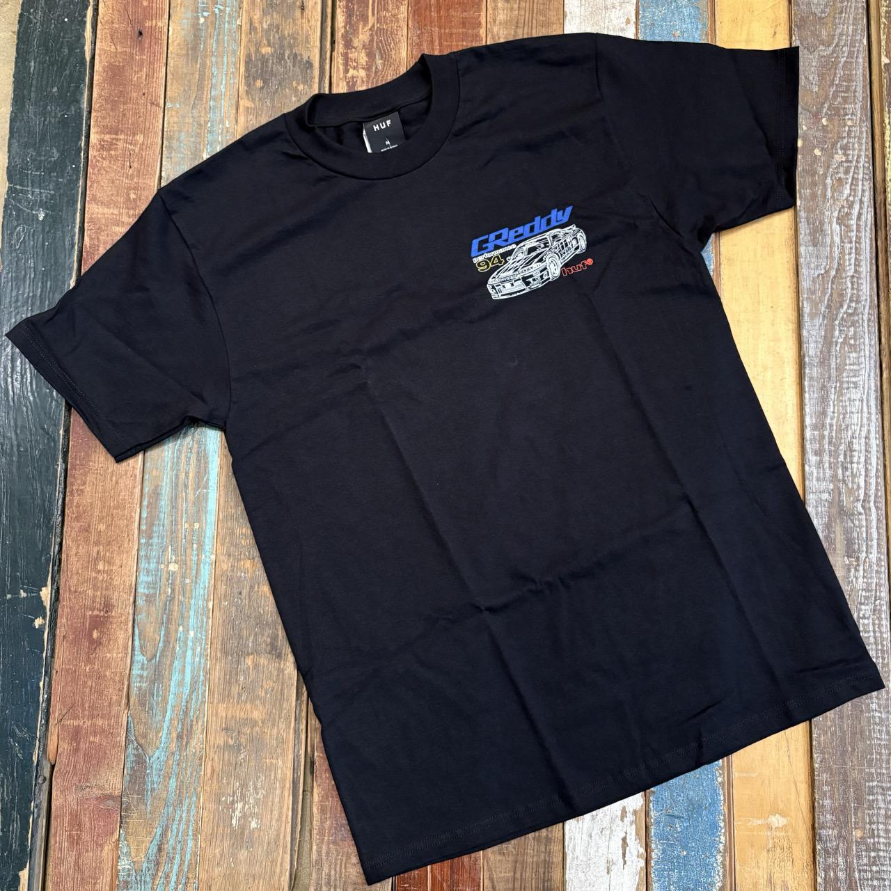 HUF X GREDDY DIAGRAM S/S TEE - BLACK