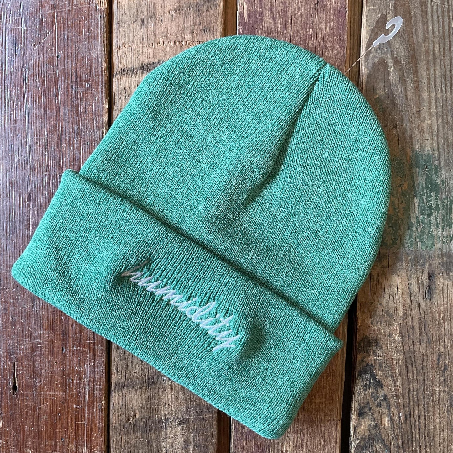 Embroidered Script Beanie