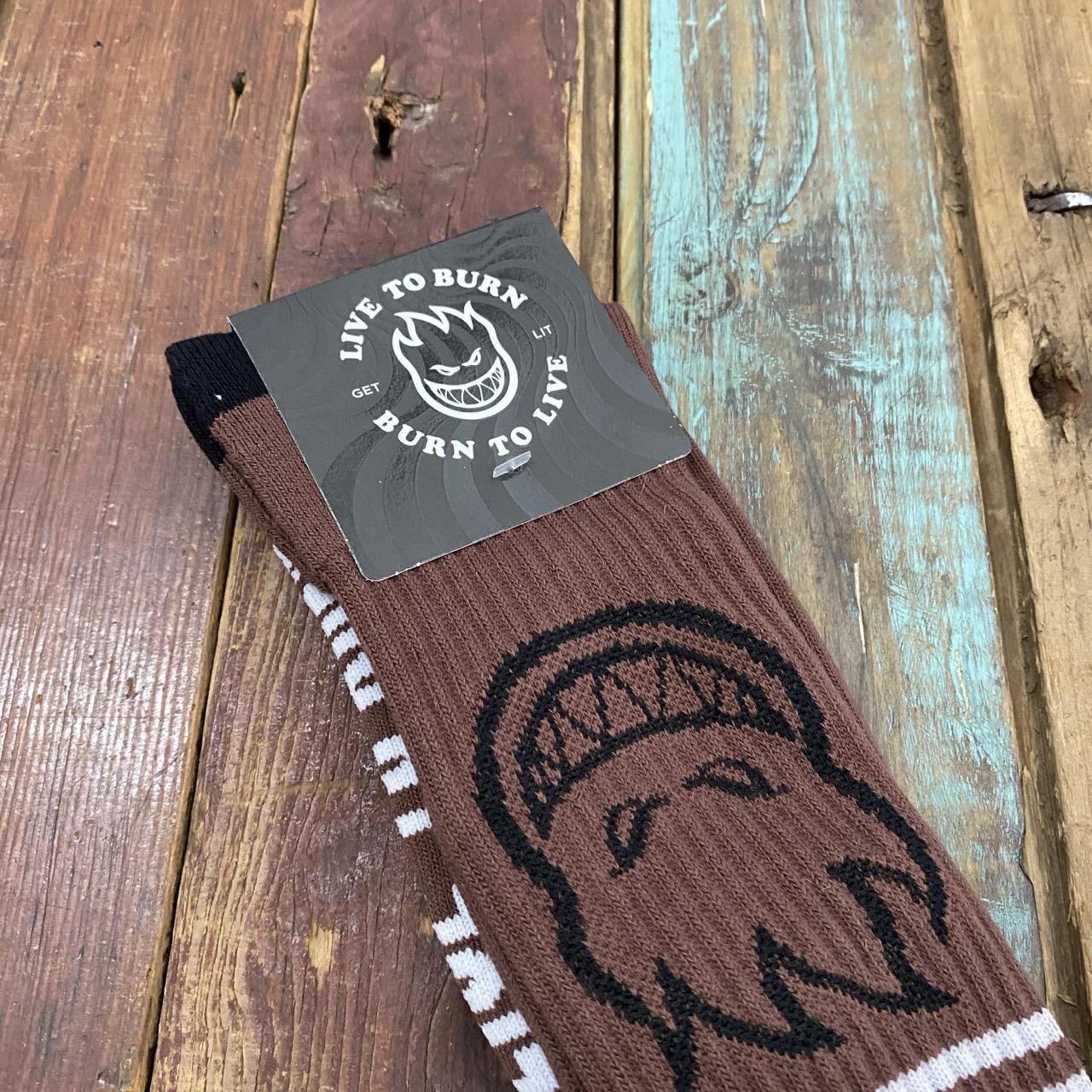 Spitfire Socks Bighead (Dark Red/Blk/White)