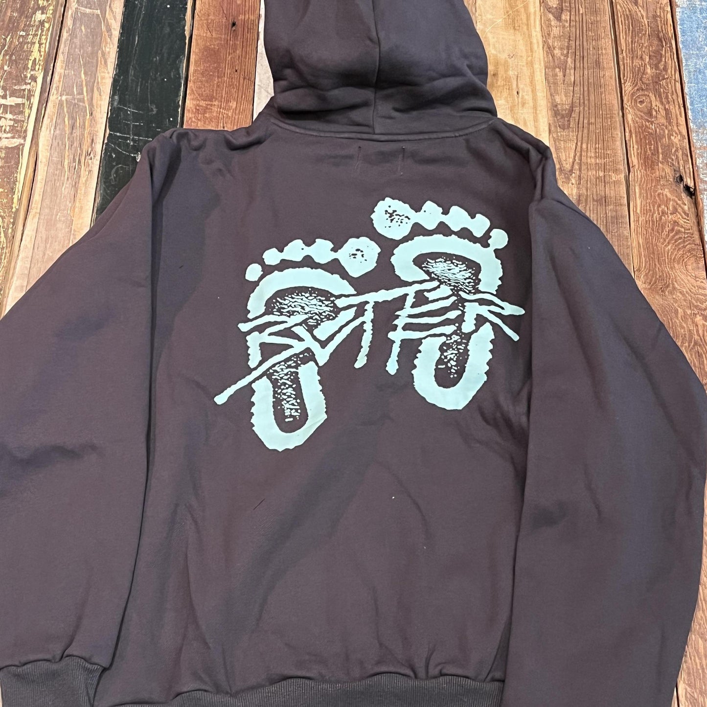 Footprints Pullover Hood