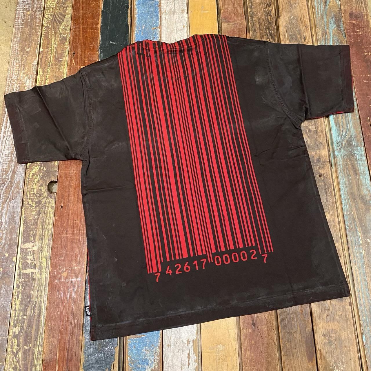 Welcome X Slipnot BARCODE Overprint Tee (BLACK/RED)