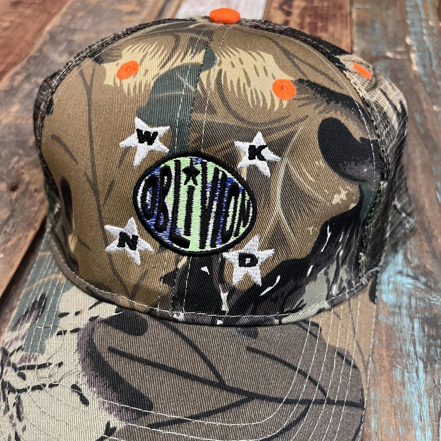 WKND X OBLIVION Camo Trucker Hat