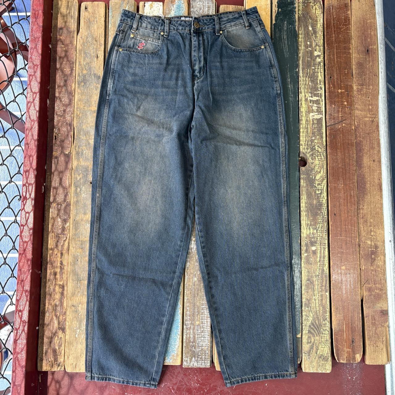 Cash Only Logo Baggy Denim Jeans