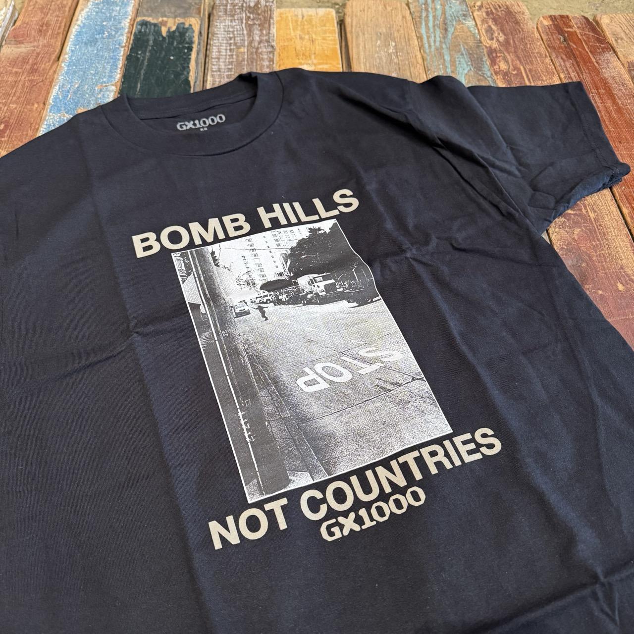 Bomb Hills Not Countries Tee - Black w/ Grey Font