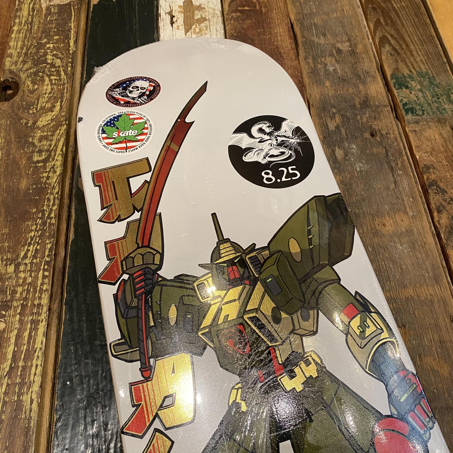 Powell Peralta 7-PLY CAB GUNDAM 8.25" X 31.95" White