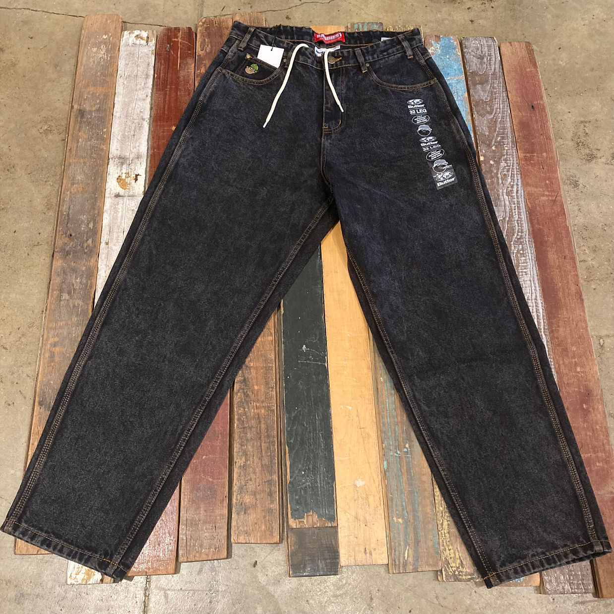 Santosuosso Denim Pants Washed Black