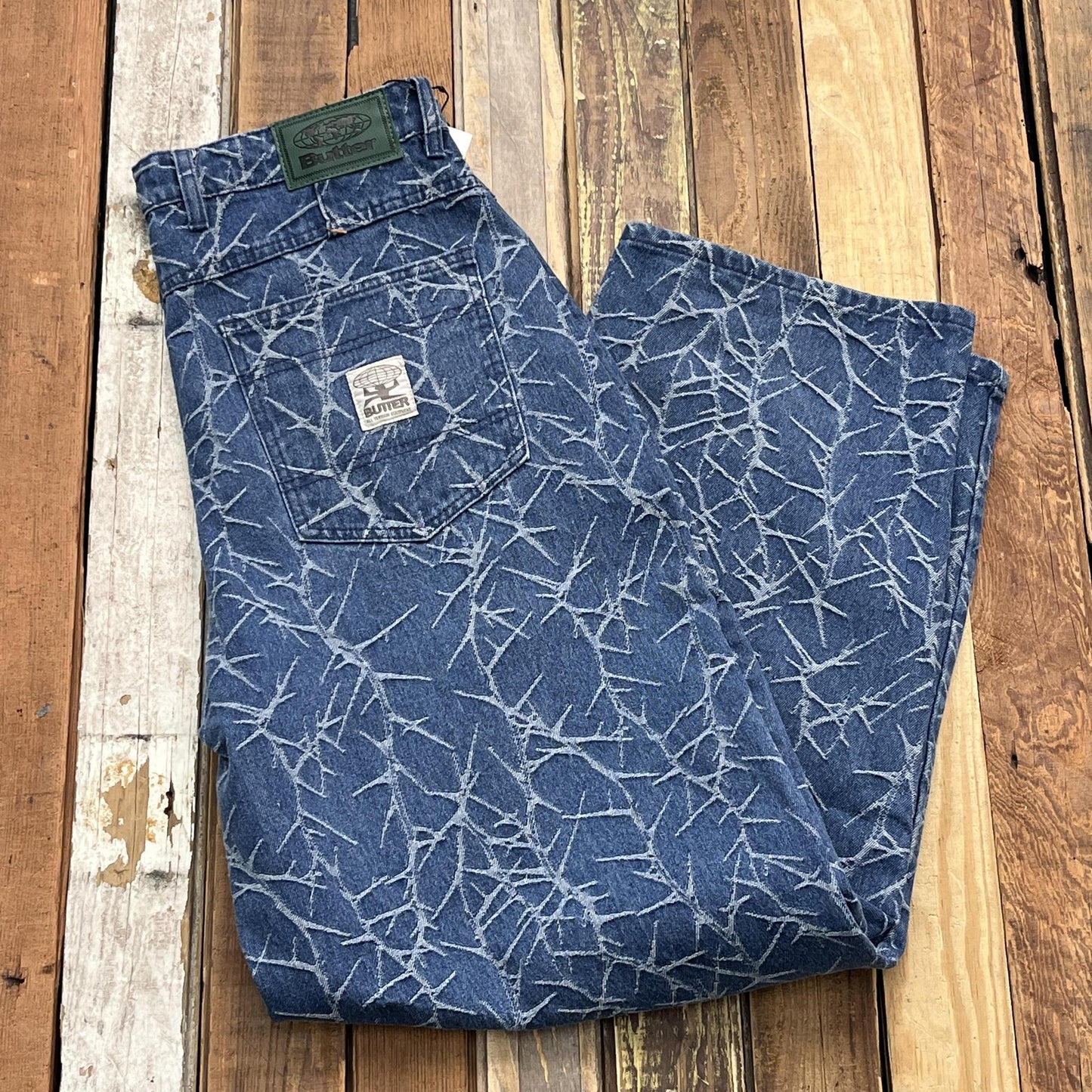 Thorn Camo Wide Cut Denim Jeans