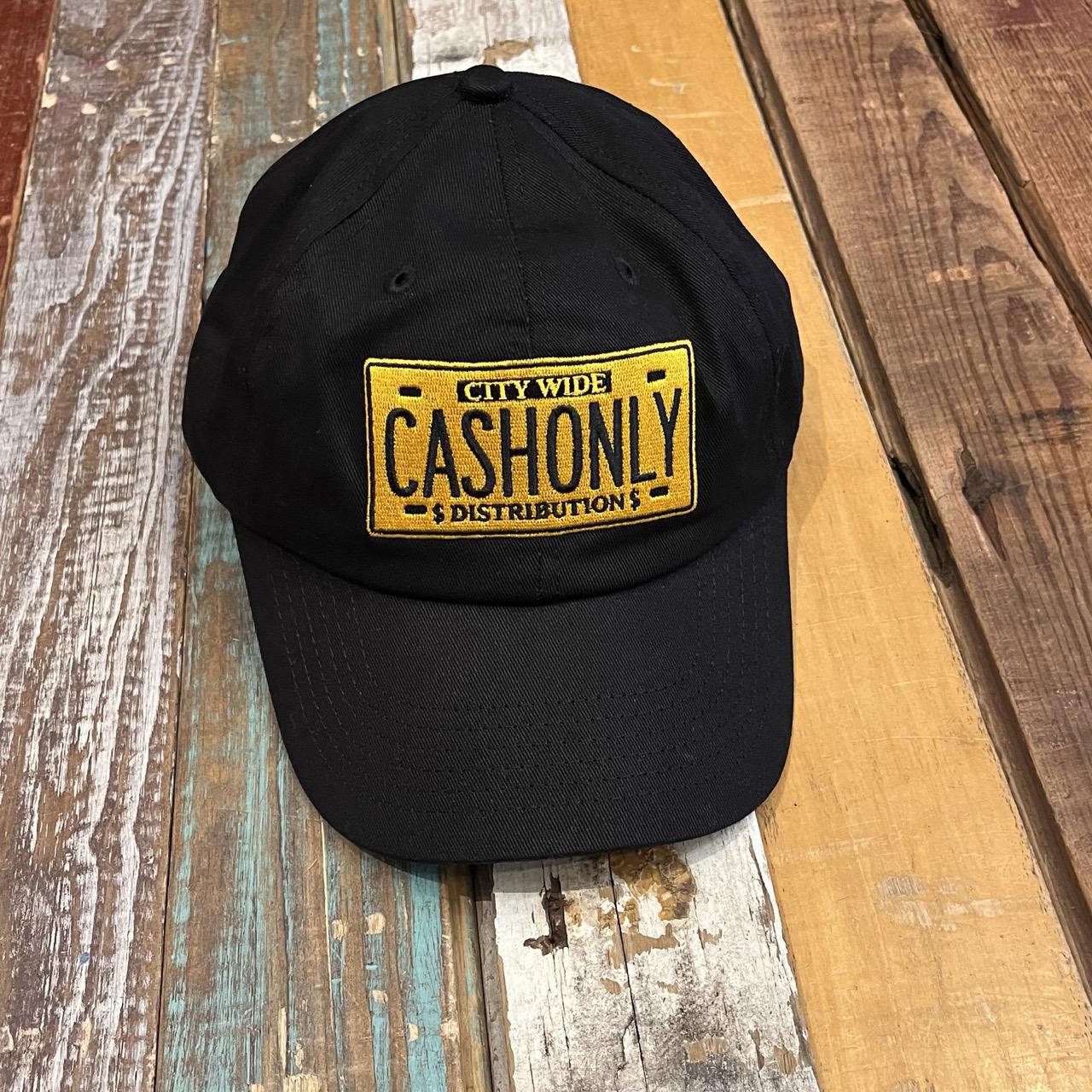 Cash Only License Plate 6 Panel Cap