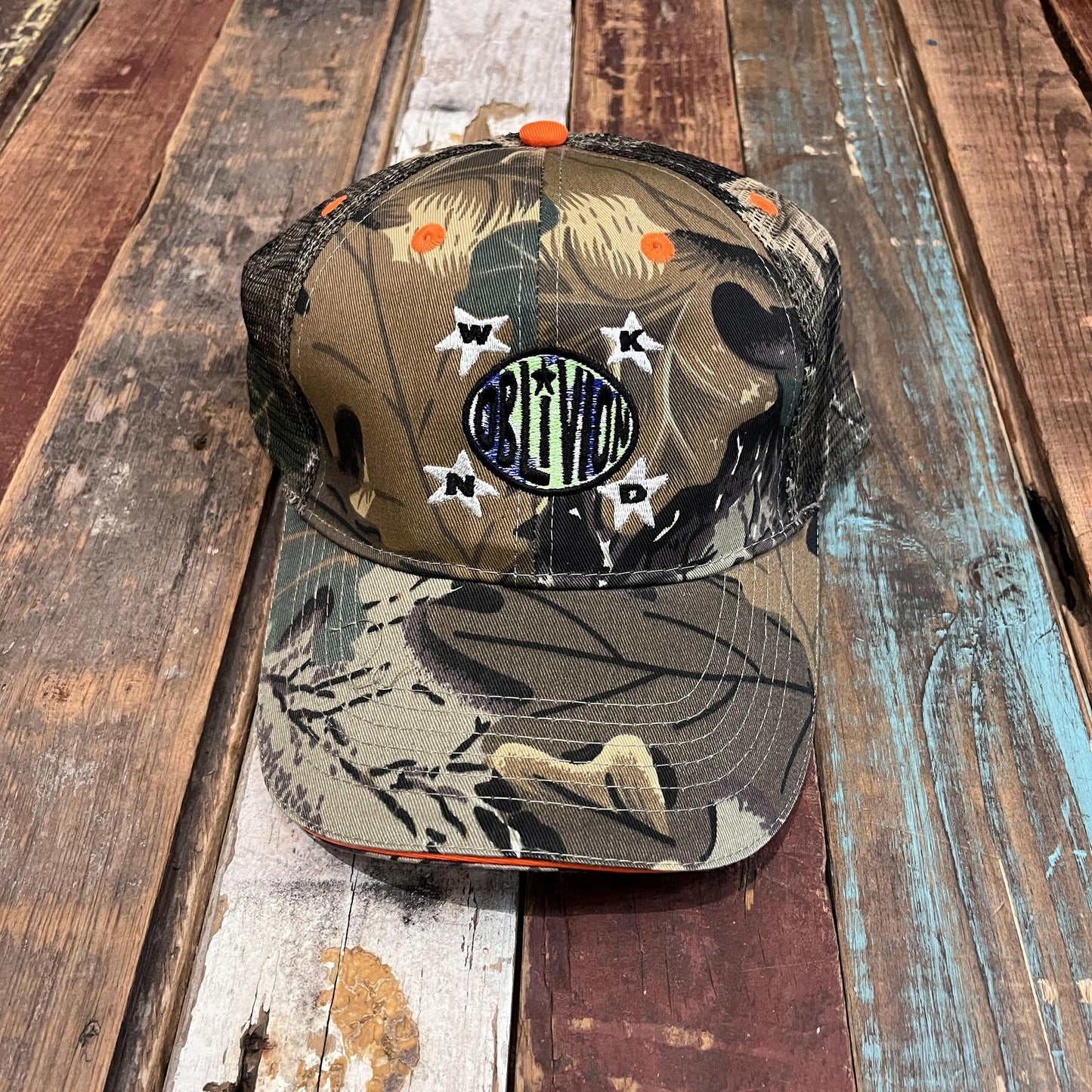 WKND X OBLIVION Camo Trucker Hat