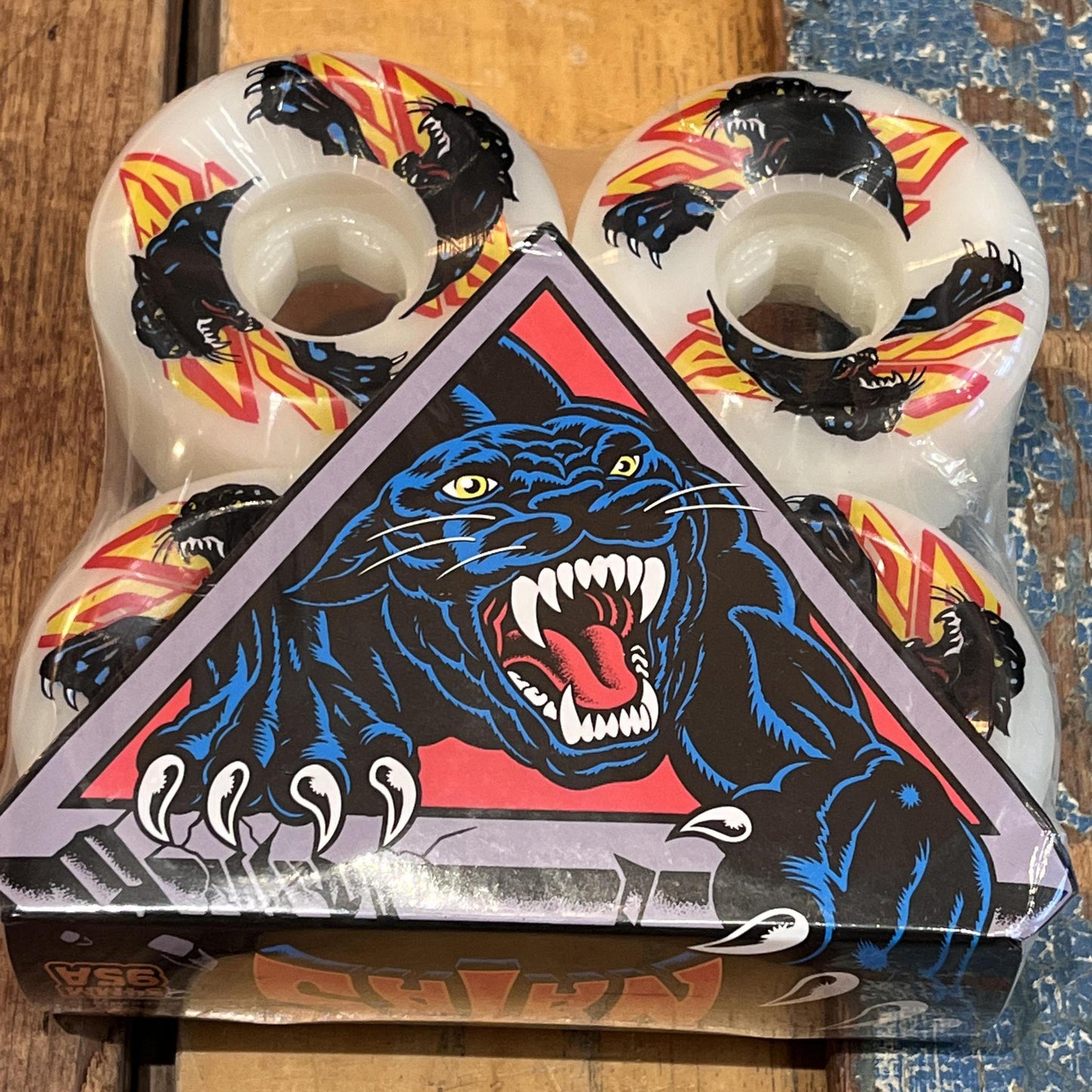 54mm Natas Reissue White Hardline 95a Slime Balls Wheels