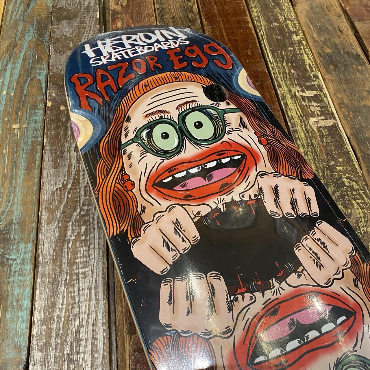 Heroin Skateboards Auntie Razoregg Deck 9.75"