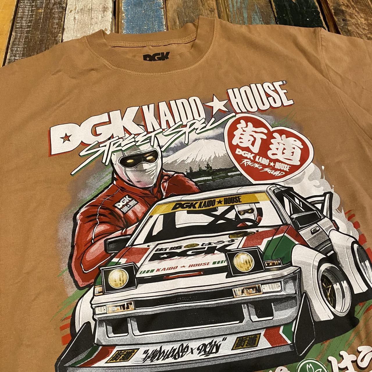 DGK x KAIDO HOUSE Raceway (Boxy Fit) Tee - Wheat