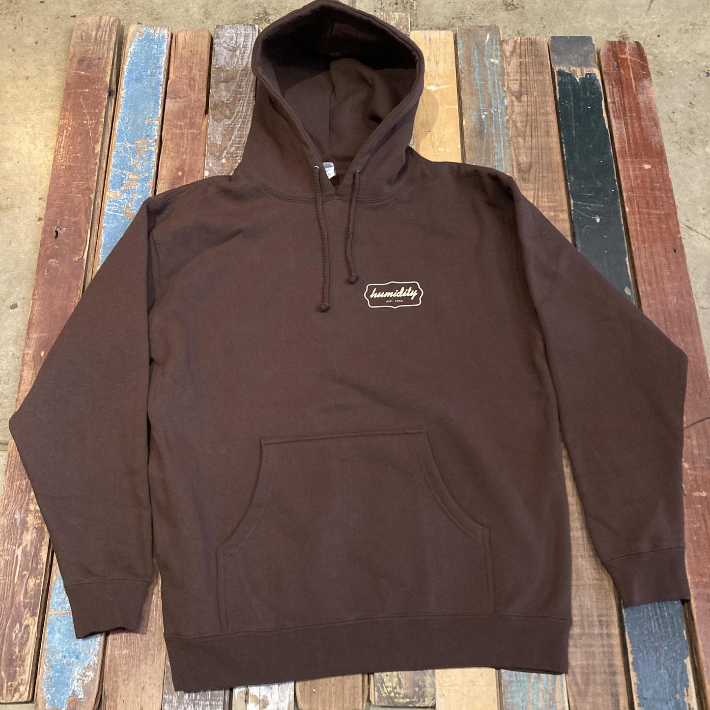 Humidity Badge Hoodie Brown