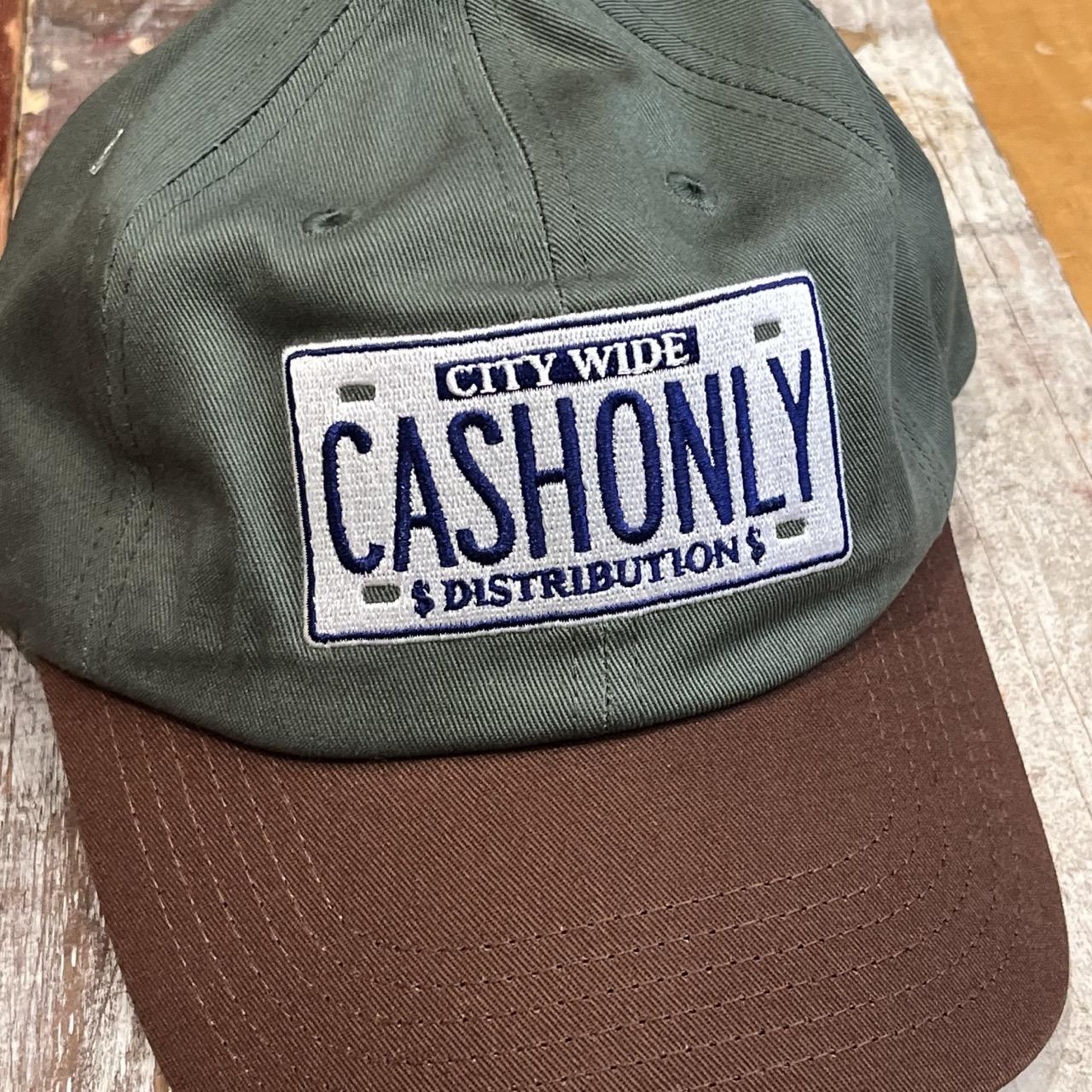 Cash Only License Plate 6 Panel Cap