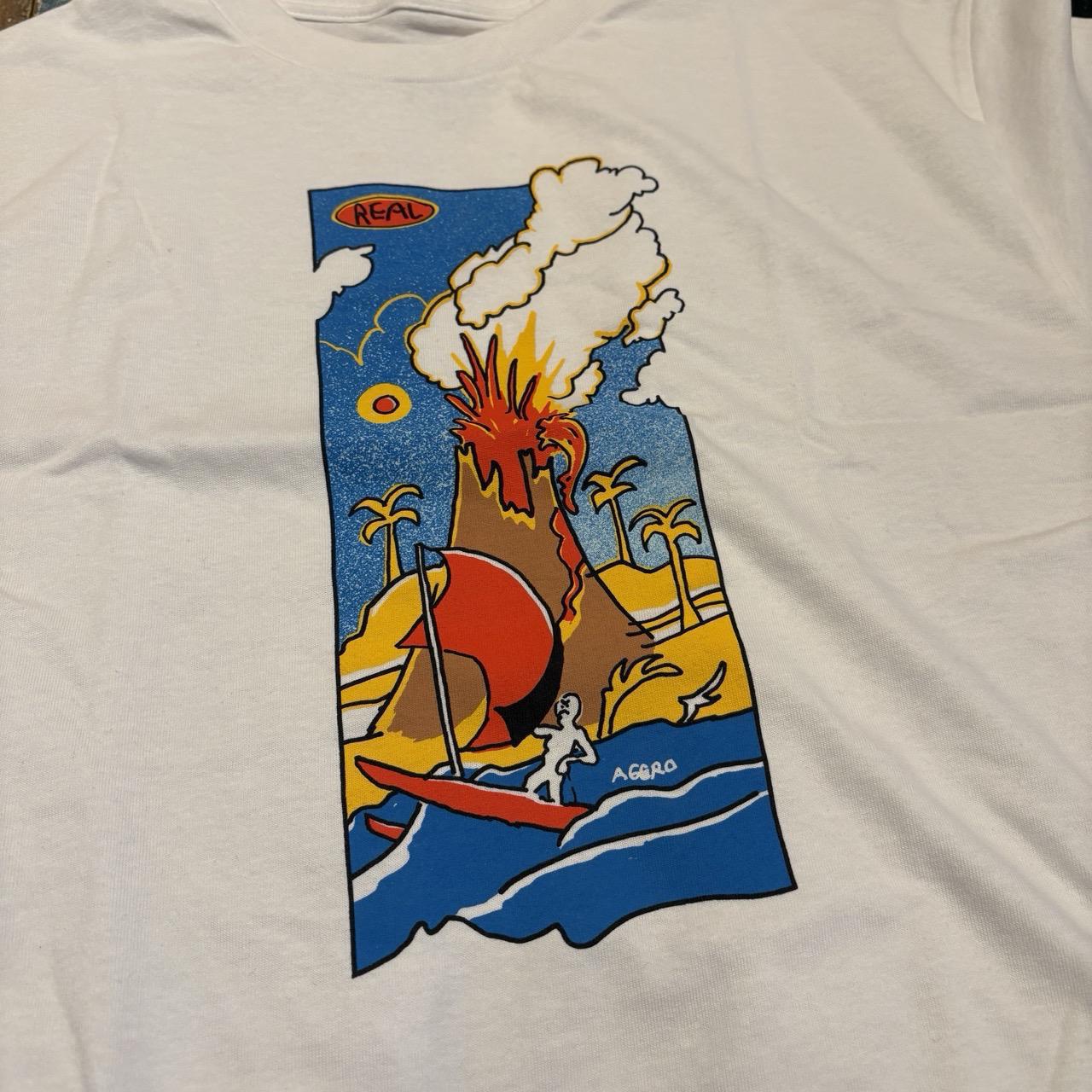 Real Volcano White Tee