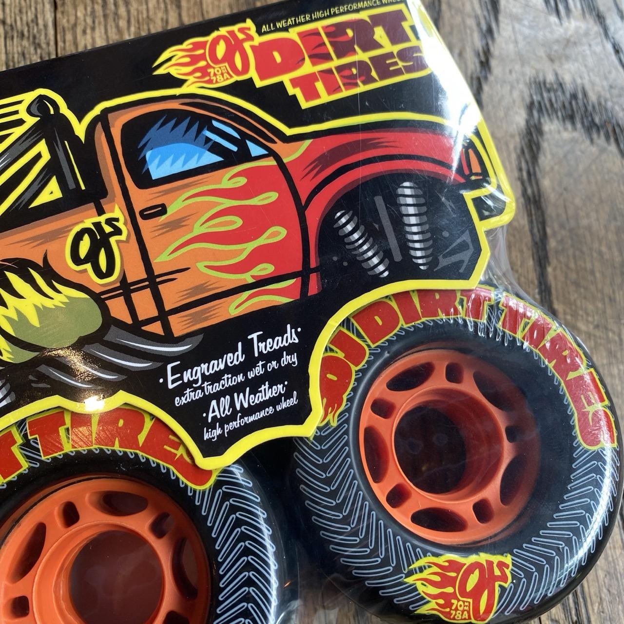 70mm Dirt Tires Thunder Juice Black 78a OJ Wheels