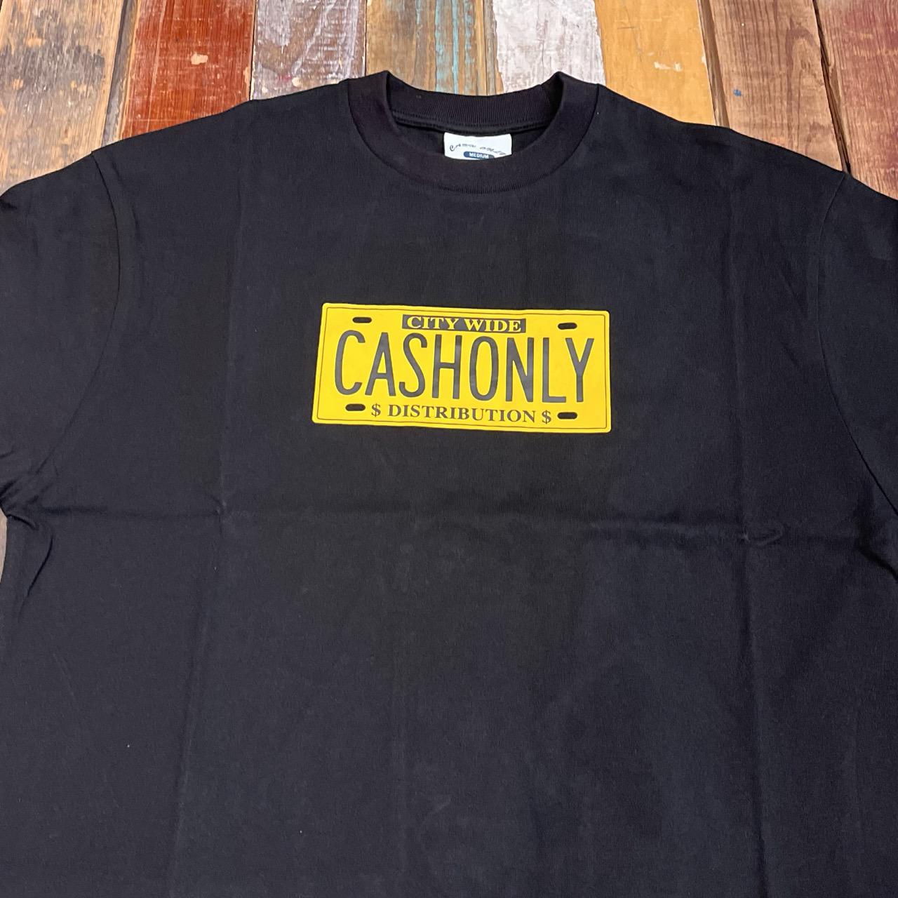 Cash Only License Plate Tee