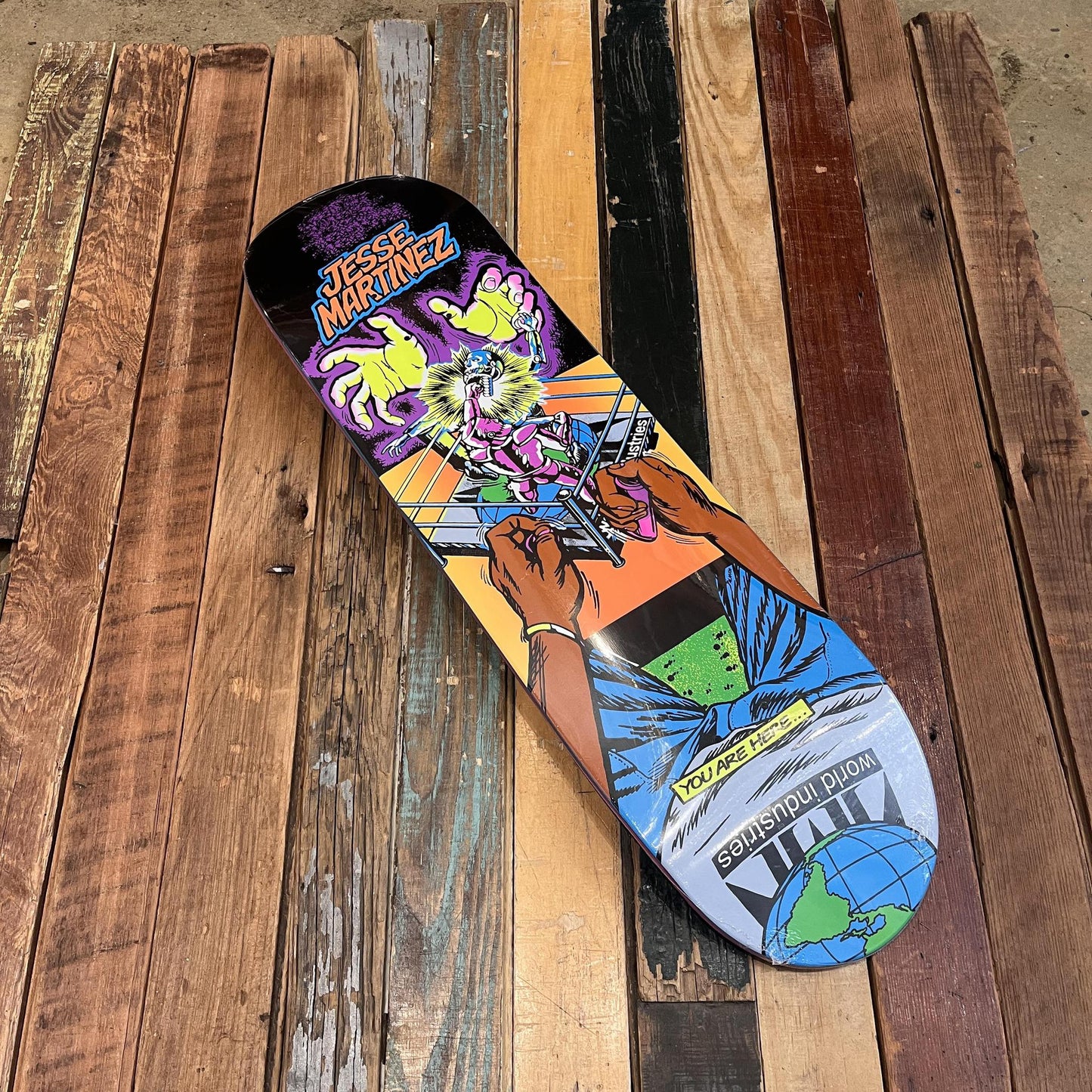 World Industries Jesse Martinez Rock'em Sock'em Popsicle Deck - 8.5"