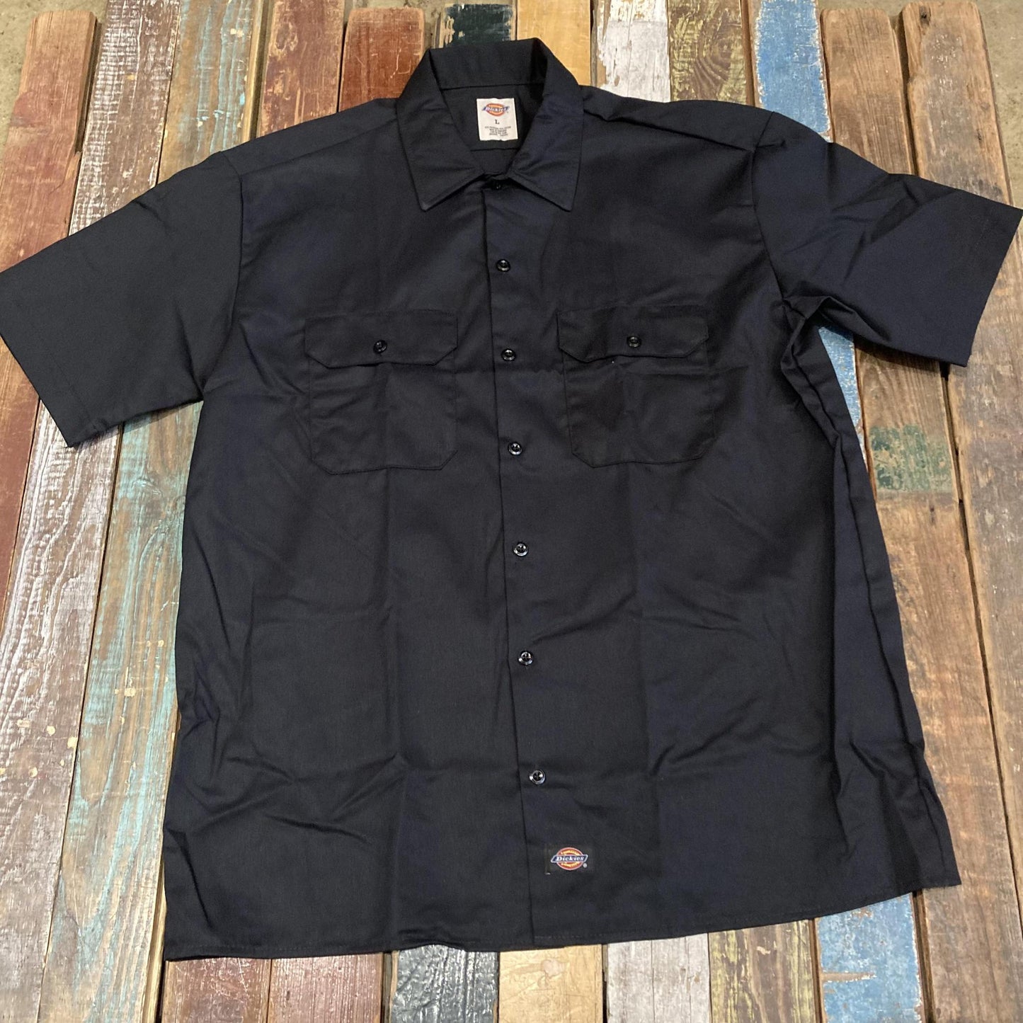 Black Twill Work Shirt
