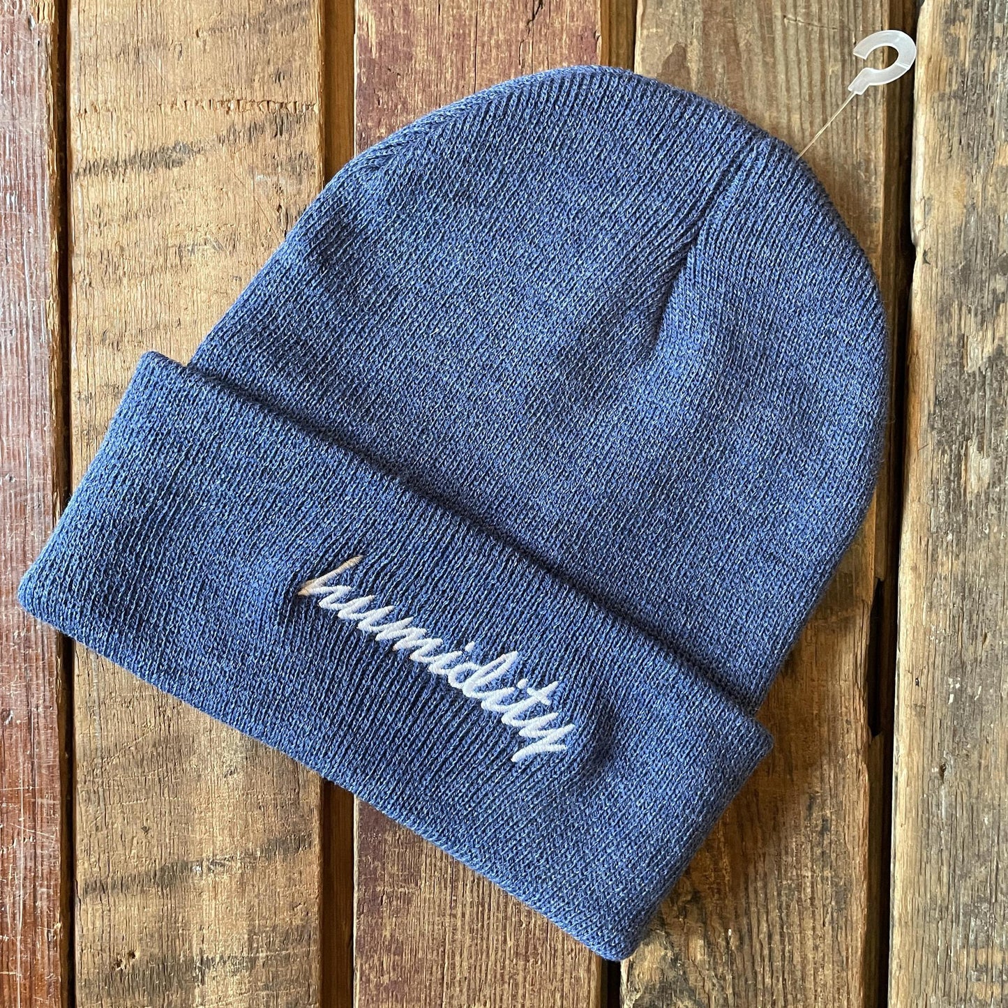 Embroidered Script Beanie