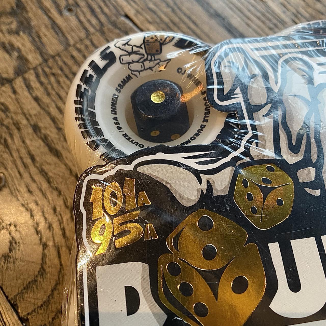 58mm Double Duro White Mini Combo 101a/95a OJ Wheels