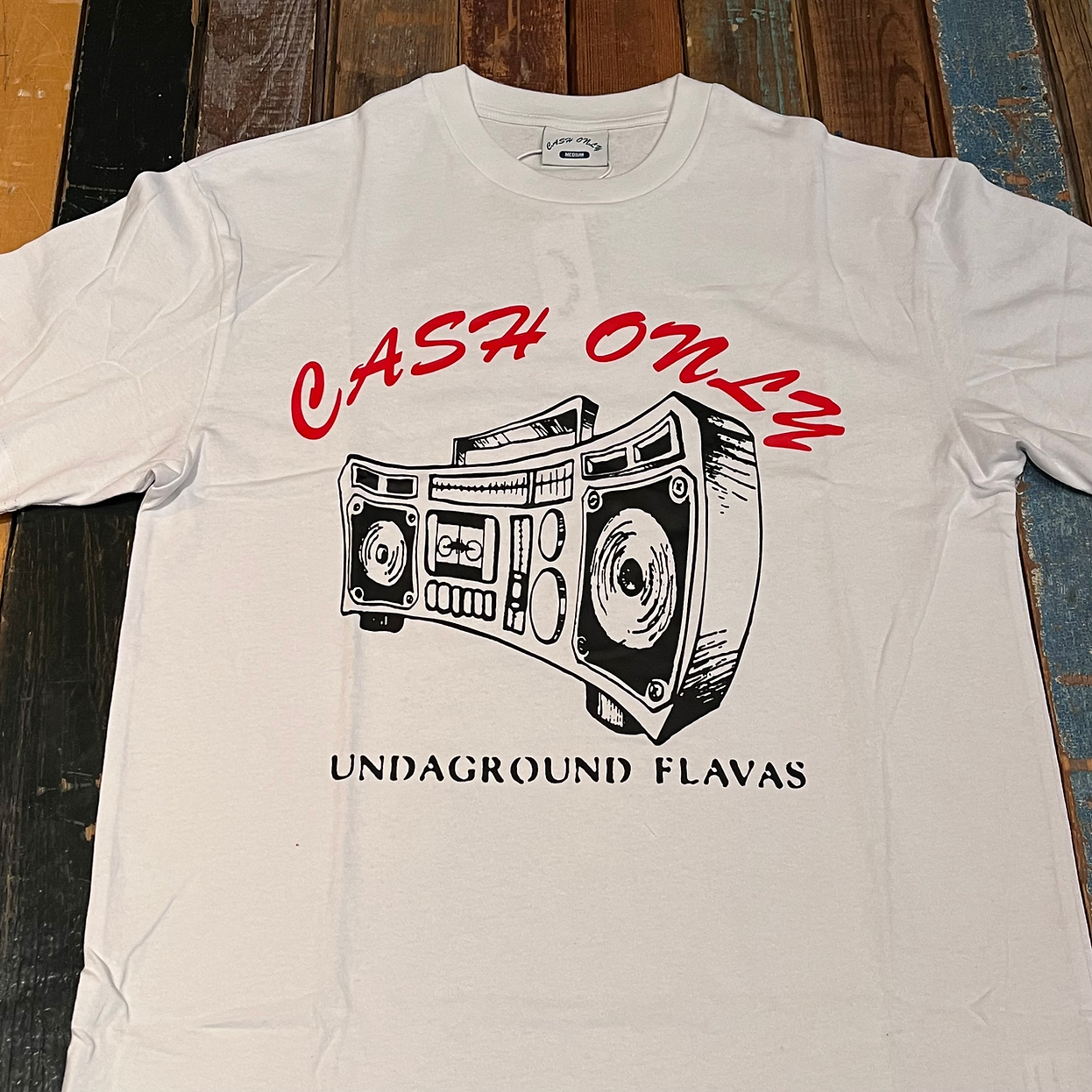Boombox Tee White