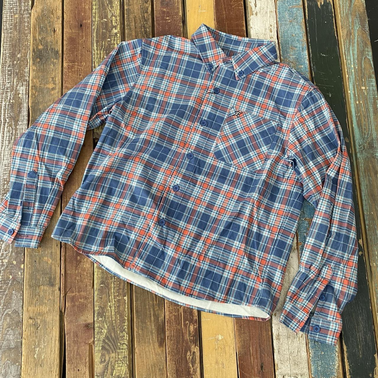 Carpet Company Plaid Denim Button Up