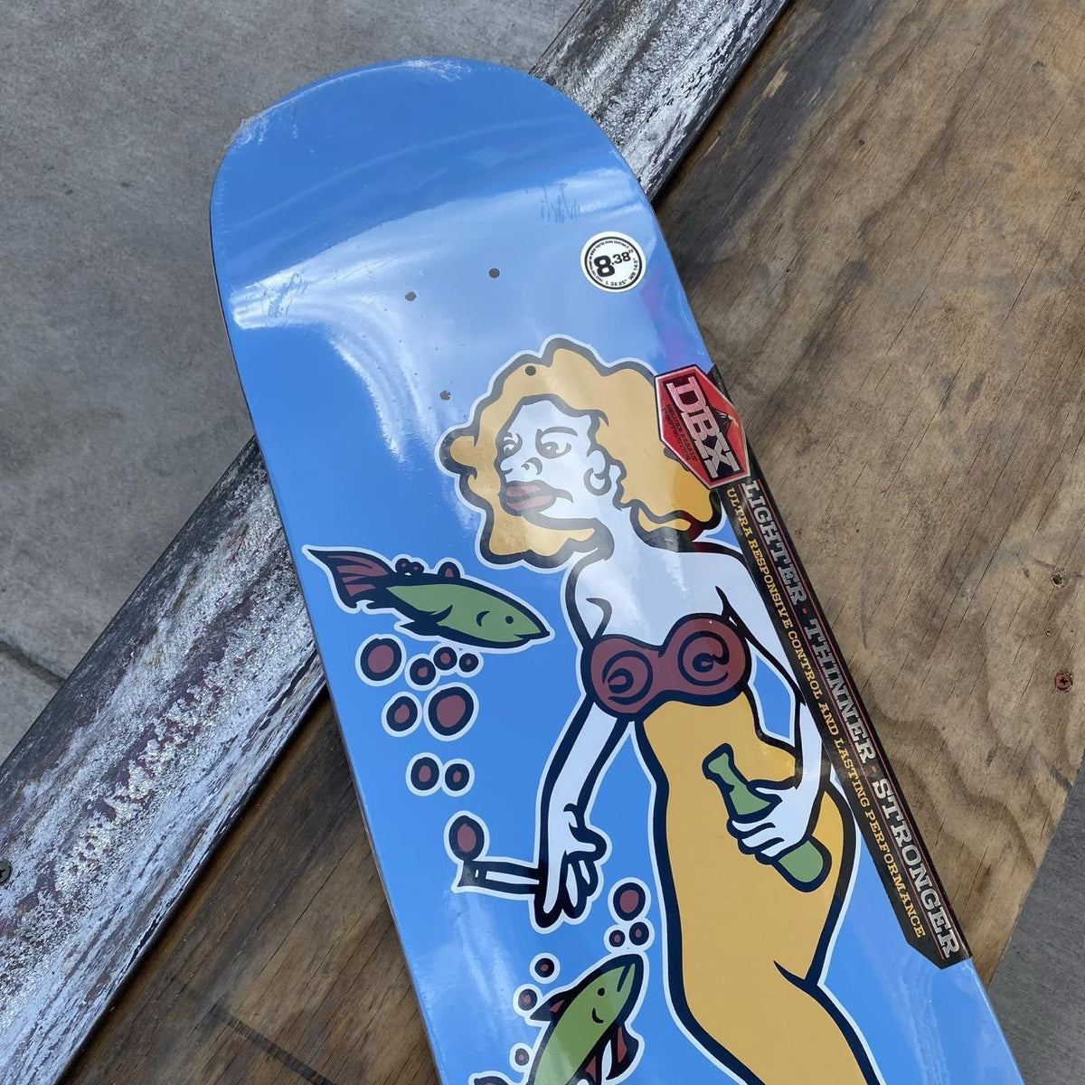 Krooked DBX MERMAID LT. BLU 8.38" Deck