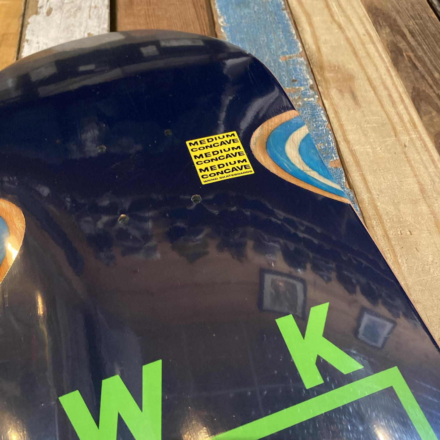 NAVY/GREEN LOGO (WHEEL WELLS) 8.5