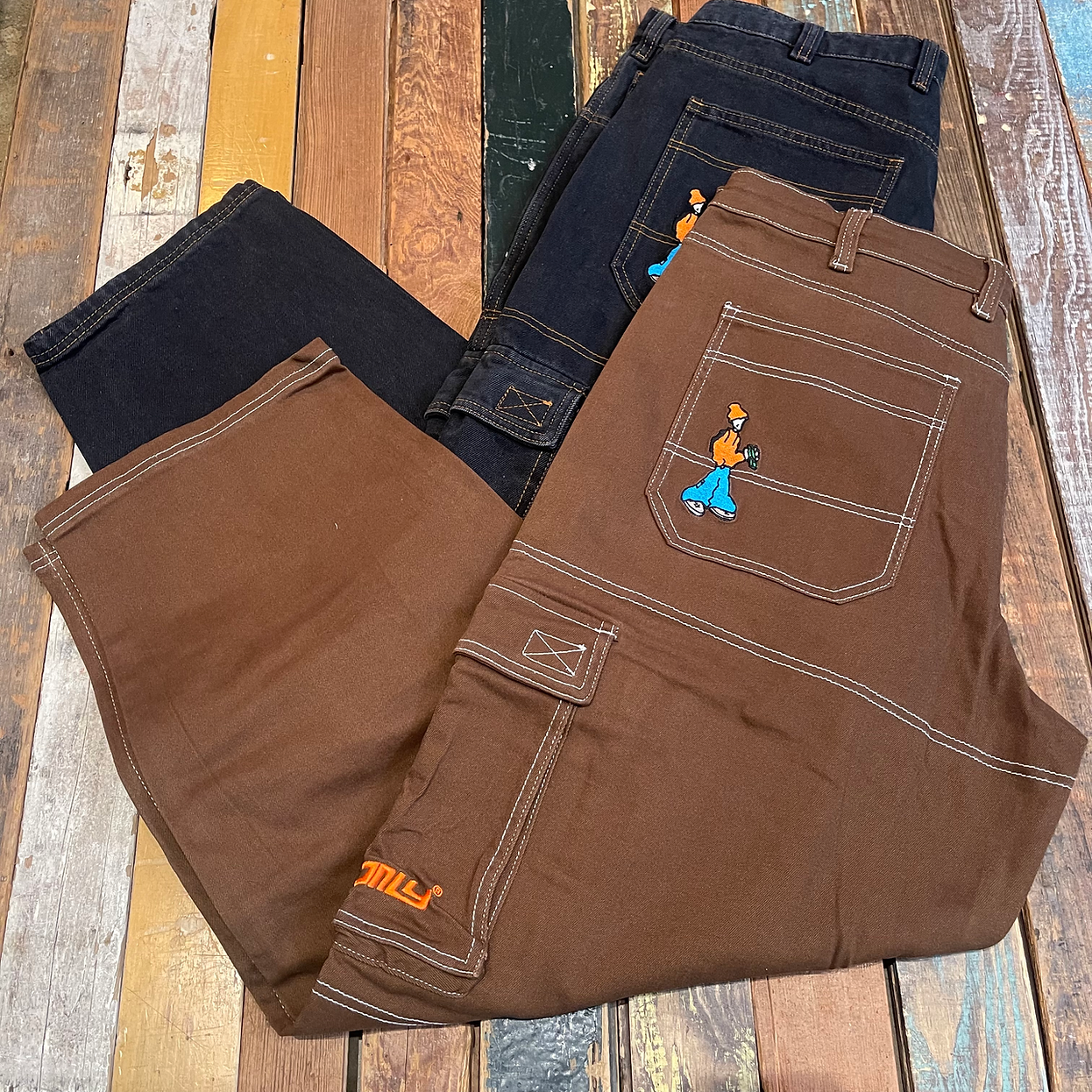 Aleka Cargo Jeans Brown