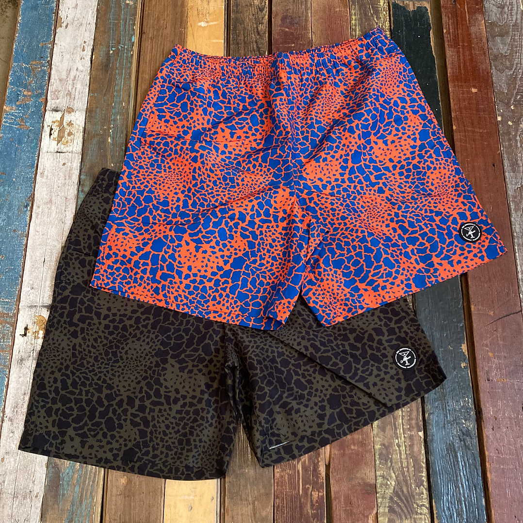 Raffe Camo Swim Shorts Orange